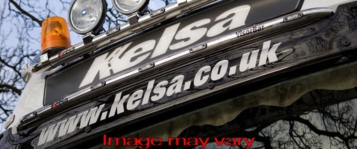 [MBVS13/A] RVS VisorBar voor Mercedes Big/GigaSpace | 5 Oranje LEDs