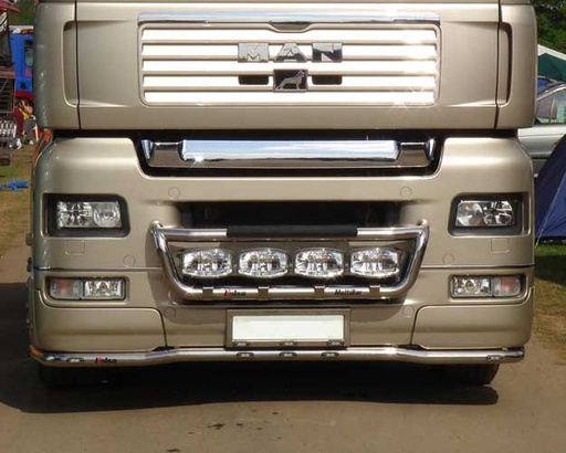[MLS01/5W2A] TGA LOBAR MET 5 WITTE EN 2 ORANJE LED'S RVS