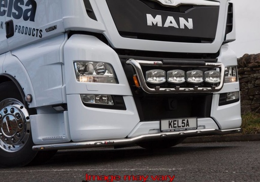 [MLS06/7W4A] RVS LoBar MAN TGX EURO 6 met 7 witte 4 oranje led