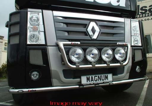 [RLS01/A] LoBar St. Steel Renault Magnum 2005+ - 7 Amber LED