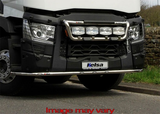 [RLS14/W] RVS LoBar 5 WITTE 2 ORANJE led Renault C