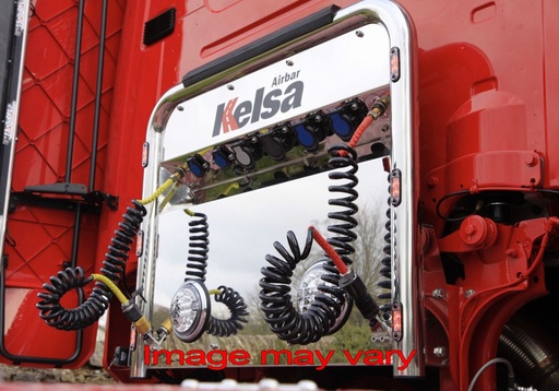 [SAA01/6] Aluminum AirBar for Scania P-G-R-T Series | 6 Red LEDs