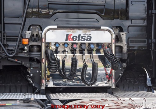 [SAA20/6] Aluminum AirBar for Scania NextGen R&S | 6 Red LEDs