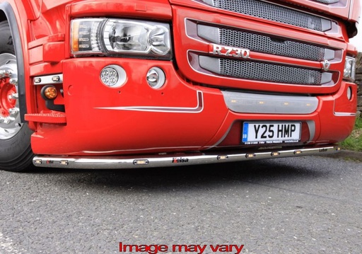 [SLS10/W] (RVS) (SLS10/W) R SERIE TYPE 2 LOBAR MET WITTE LED'S RVS (lage bumper)