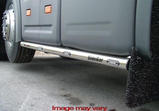 [SSS08] Stainless Steel SideBars for Scania 4 & R Series 6x2 Midlift | 4 Amber LEDs