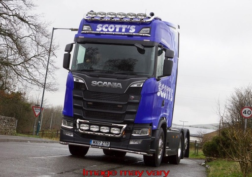 [SVA20/A] Aluminium Visorbar voor Scania R/S NextGen Highline | 5 Oranje LEDs