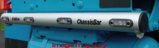 [VCA03] ChassisBar Aluminum Volvo FH2/3/4 4x2 & 6x2 - Battery behind Chassis - 4 Red LED