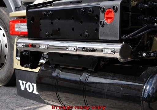 [VCS03] Stainless Steel ChassisBar for Volvo FH 4x2 & 6x2 2002+ | Rear Mounted Batteries