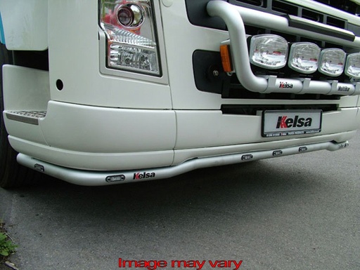 [VLA06/W] Aluminium LoBar voor Volvo FH/FM2&3 | 5 Witte & 2 Oranje LEDs