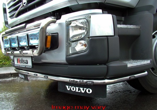 [VLS03/W] RVS LoBar voor Volvo FL 2007+ met Standaard Bumper | 5 Witte & 2 Oranje LEDs