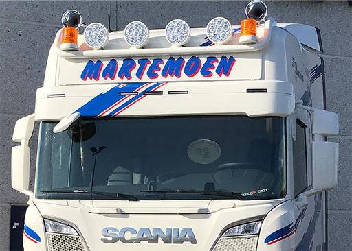 [191SC236RSHHO] Nedking Ultra Thin LED Truck Sign XL for Scania NextGen R&S Highline (180) - Amber LEDs