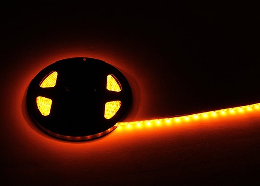[2607035294] LED strip ORANJE 4,8W 60LED p/m 5m 24V (deelbaar)