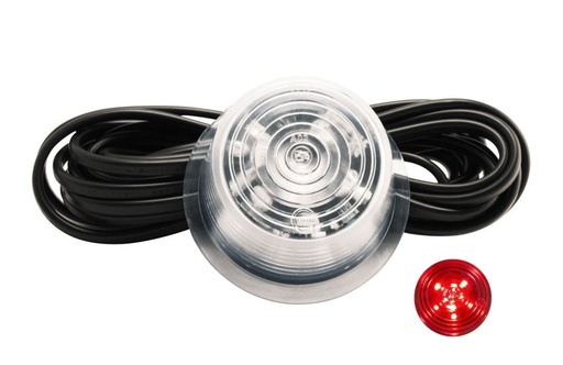[71230796C] Gylle Side Marker 6-LED Red with Clear Lens