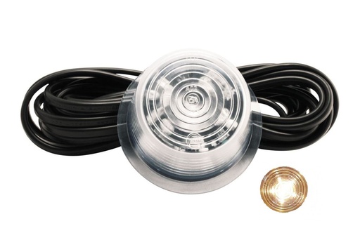 [71230797W] Gylle Side Marker 6-LED White with Clear Lens