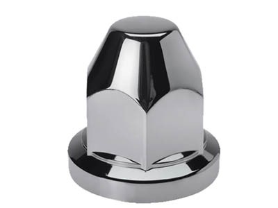 [2707001318] (33mm) (50mm hoog) kunststof chroom wielmoerdoppen ruspa (20 stuks)