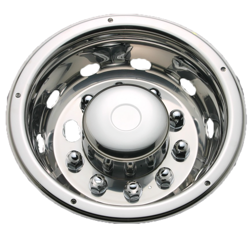 [2707529R] Deluxe wieldop achter 22,5 inch RVS 160 MM DIEP