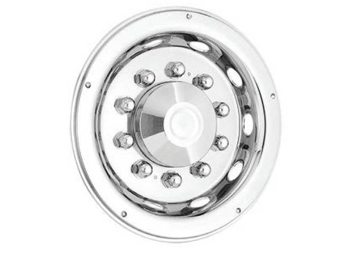 [2707524R] Deluxe wieldop achter 22,5 inch RVS 77,5MM DIEP