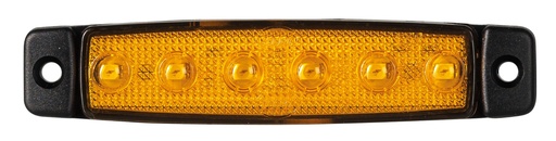 [2607560005] Dasteri markeer verlichting 6-LED 24V - Oranje