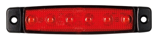 [2607560006] Dasteri markeer verlichting 6-LED 24V - Rood