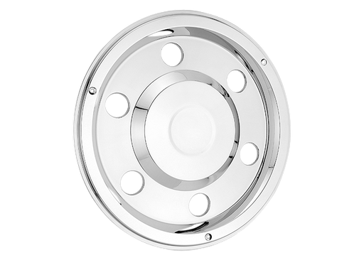 [27071175R] RVS lockring wieldop achterwiel gesloten 17,5inch zweedse stijl