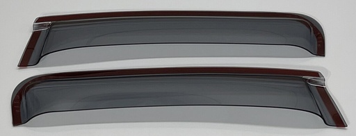 [1509086030] Side Window Deflectors Short Model for Ford Transit Custom 2013+ | Tape Mounting