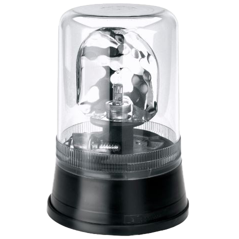 [260759524C] AEB "595" 24V rotating beacon - White / clear lens