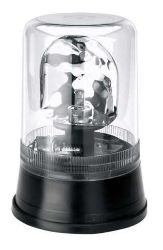 [260759524C] AEB "595" 24V rotating beacon - White / clear lens