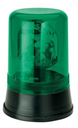 [260759524G] AEB "595" 24V rotating beacon - Green lens