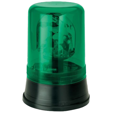 [260759524G] AEB "595" 24V zwaailicht - Groen lampglas