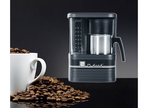 [25309010001] KOFFIEZETTER KIRK 6 KOPS ALUMINIUM BEHUIZING