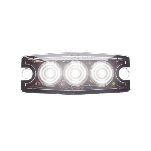 [26076350121] Extra dunne opbouw flitslamp 3 led wit 88x30x6,6mm