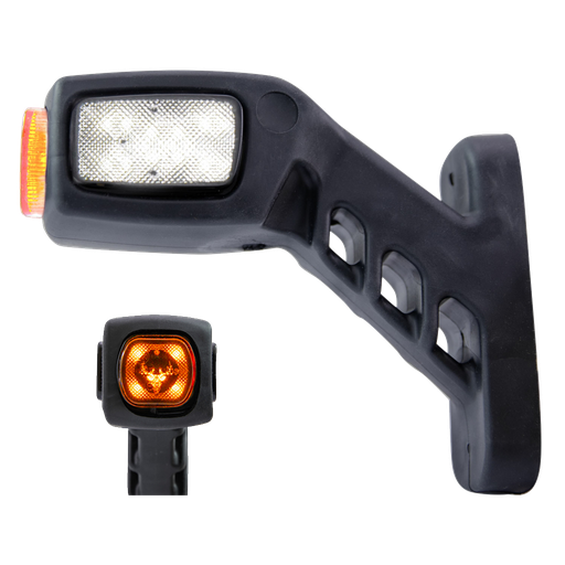 [2607900004] Sidemarker Rubber Arm Short Freedom LED 3 Colors - Right