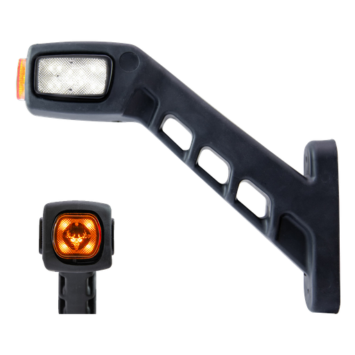 [2607900006] Sidemarker Rubber Arm Long Freedom LED 3 Colors - Right
