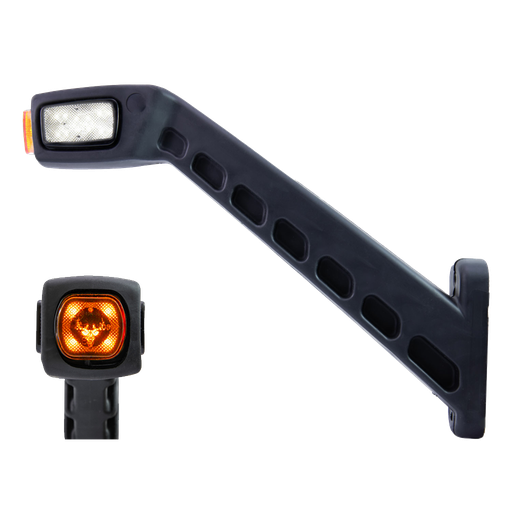 [2607900008] Sidemarker Rubber Arm XL Long Freedom LED 3 Colors - Right