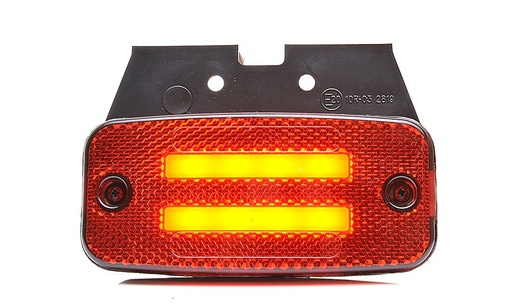 [2607820138] LED Position Light 'Two Lines' Red - 12-24V