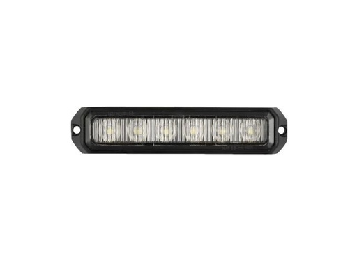 [2607850176HP-WM] LED Flitser "Mini" Wit 6x3W LED