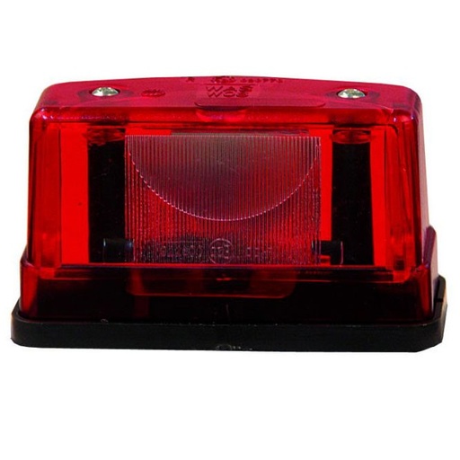 [2607800030] Halogen License Plate Light | Red 12/24V