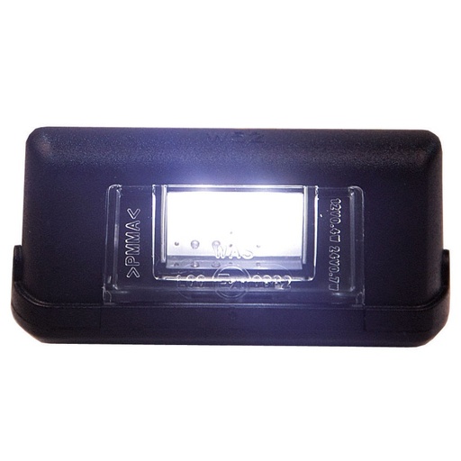 [2607800032-S] 3-LED License Plate Light | Black