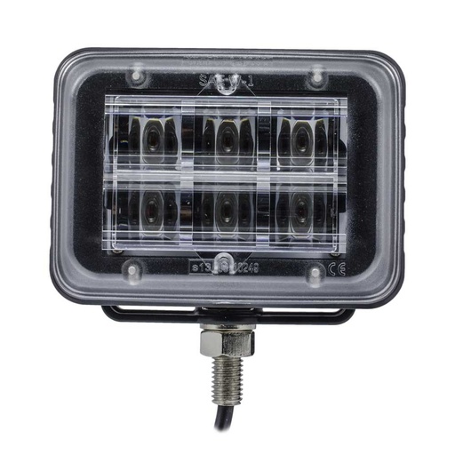 [2607800219] Strobe Light Amber 6 x 3W LEDs + Bracket