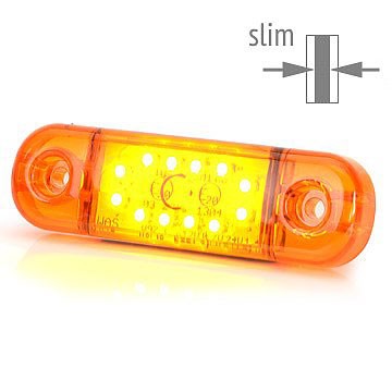 [2607800343] Zijmarkering 12 LED - Amber