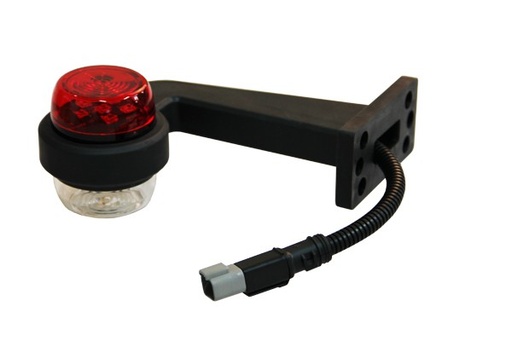 [2607800420H] Complete RIGHT rubber arm with position light white/red