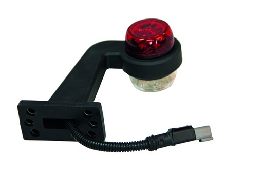 [2607800420V] Complete Links Rubberen Arm Met Positielicht Wit/Rood