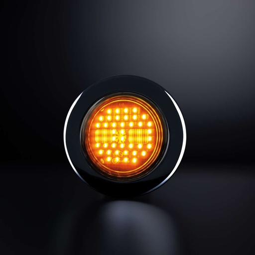 [2607800623] IZE LED Dark Knight Indicator Round