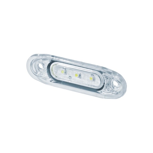 [2607810023] Postielamp wit LED 12/24V helder glas