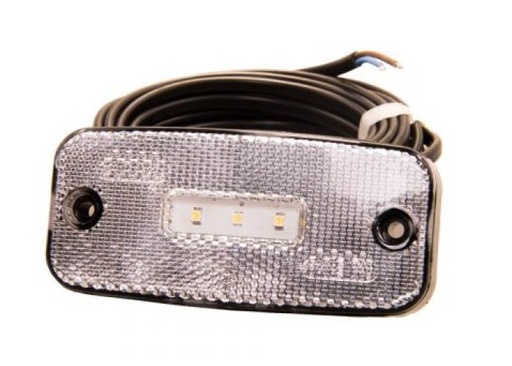 [2607810132] LED Side Marker Light 12-24V + 5m Cable - White