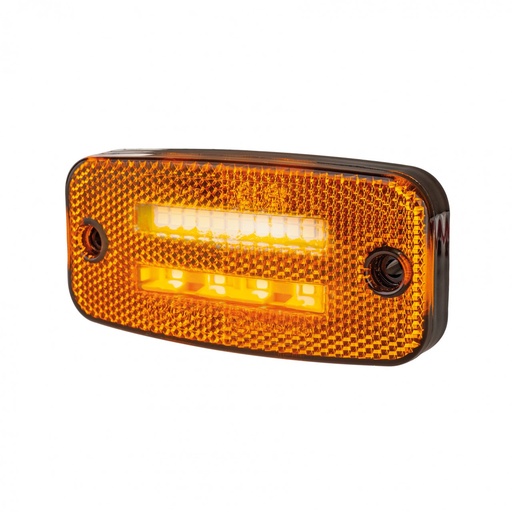 [2607810136-5] Zijmarkeringslicht/Remlicht Amber Dubbele Lijn Led - 5m