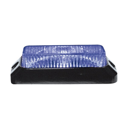 [2607850155HP-B] 3-LED "HP FLASH" Strobe/Warning Light Blue 12-24V