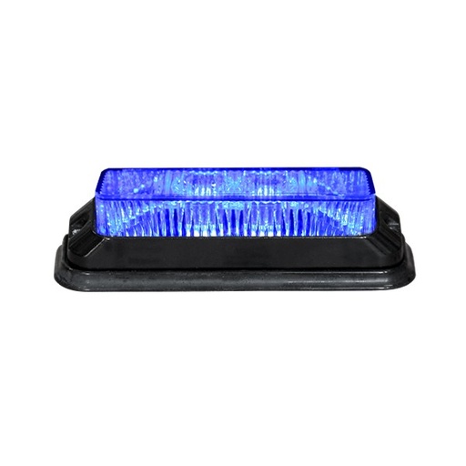 [2607850165HP-B] 4-LED "HP FLASH" Strobe/Warning Light Blue 12-24V