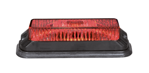 [2607850165HP-R] 4-LED "HP FLASH" Strobe/Warning Light Red 12-24V