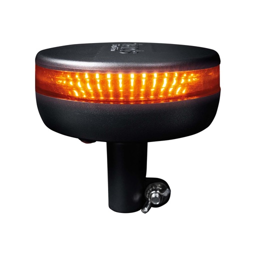 [2607850951] Cruise Light LED Beacon Warning Light | Pole Mounting | Smoked Lens | Ø140mm